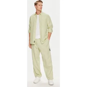 Oblečení a móda Calvin Klein Jeans Košile J30J325172 Zelená Regular Fit S