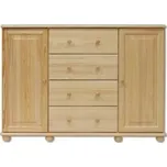 Kombinovaná komoda borovice masiv BM120 šířka 138 cm