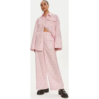 Pánské oblečení ROTATE Kalhoty z materiálu 1125002976 Růžová Straight Fit M