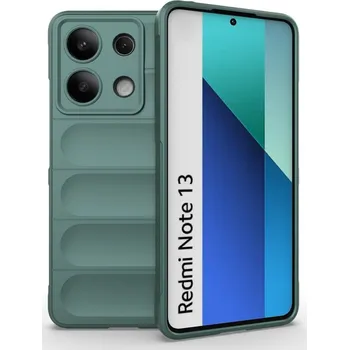 Pouzdro na mobilní telefon Rugg odolný gelový obal na Xiaomi Redmi Note 13 - zelený