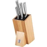 Sada nožů nerez v dřevěném bloku 6 ks