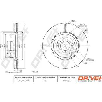 Brzdový kotouč Brzdový kotouč Dr!ve+ DP1010.11.1666