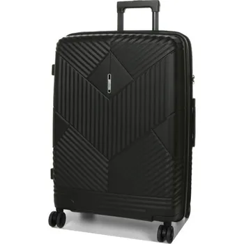 Střední cestovní kufr s expandérem polypropylenový TSA 70 l Airtex 639 černá