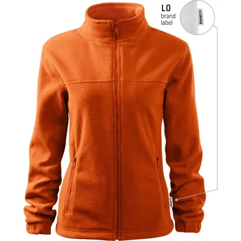 Dámská mikina Rimeck / Malfini Jacket 504 – dámská fleece mikina, 280 g, antipilling, pracovní a zdravotnické využití Barva: oranžová 11 (brand label), Velikost: XL