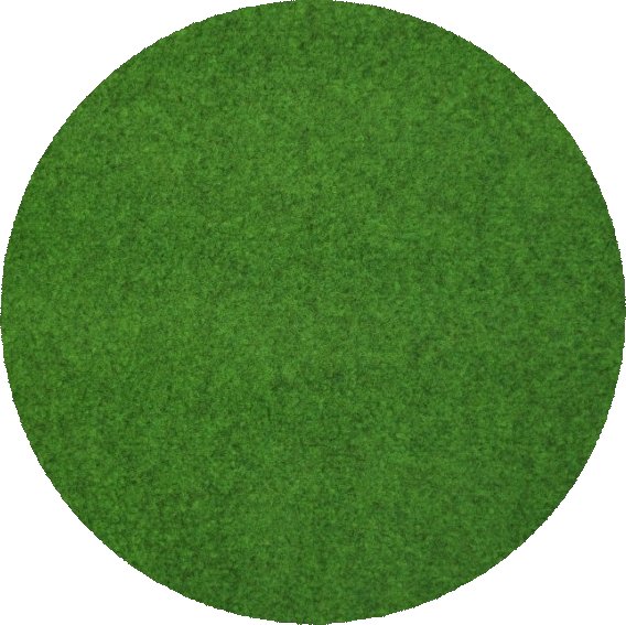 Koberec umělá tráva Sporting bez nopů kruh pod bazén