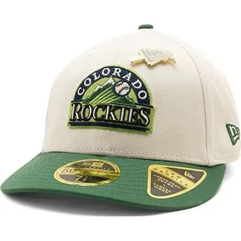 Kšiltovka Kšiltovka New Era 59FIFTY Low Profile "Melted Cream" Pin - Colorado Rockies - Cream velikosti fitted caps 7 5/8 (60.6 cm)