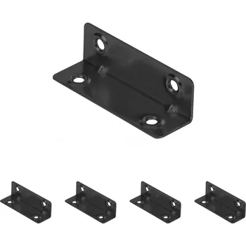 Nábytkové kování Walteco Nábytkový úhelník 21x21x67mm, černý Množství: 5 ks