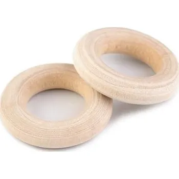 Galanterie Kroužek dřevěný, Ø12/24 mm (1ks)