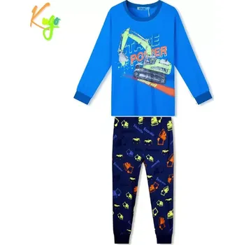 Chlapecké oblečení Chlapecké pyžamo Kugo MP1370 tyrkysové / tm. modré