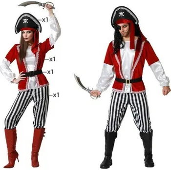 Dámský kostýmek Falanzo Carnival Kostým pro dospělé Červená pirát Velikost: XS/S