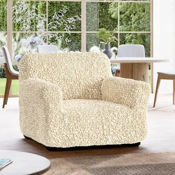 Napínací potah Gaico Fuco smetanové křeslo (š. 60 - 110 cm)