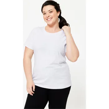 Pánské tričko DOMYOS Dámské fitness tričko 500 Essentials 3XL ŠEDÁ