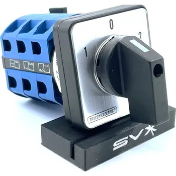 přepínač Tracon electric Reverzační vačkový přepínač 25A 48×48mm