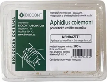 Insekticid Biocont Aphidius Colemani parazitické vosičky proti mšicím 100 ks