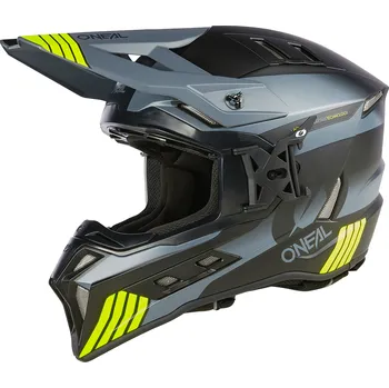 Cyklistická přilba O'NEAL EX-SRS HITCH Black/Gray/Neon Yellow - vel. XXL (63/64 cm)