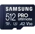 Paměťová karta Samsung PRO Ultimate microSDXC 512 GB UHS-I U3 V30 + SD adaptér