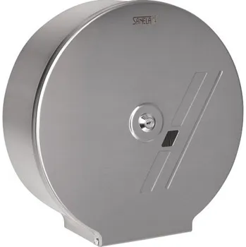 Dávkovač mýdla Sanela zásobník na toaletní papír 290mm, nerez mat