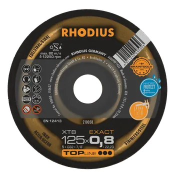 Řezný kotouč RHODIUS Extra tenký řezný kotouč XT8 EXACT 125 x 0,8 x 22,23 TOPline