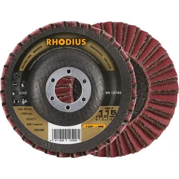 Brusný kotouč RHODIUS Lamelový brusný kotouč VSK F 115 x 22,23 TOPline