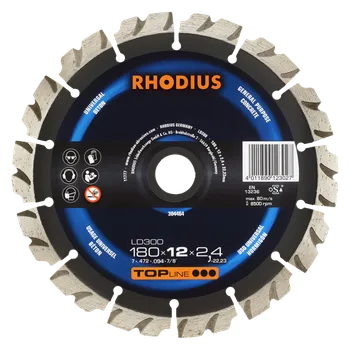 Řezný kotouč RHODIUS Diamantový řezný kotouč LD300 180 x 12,0 x 2,4 x 22,23 TOPline