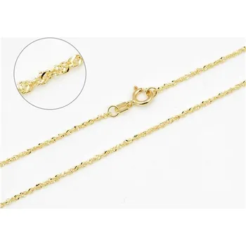 Řetízek Dámský řetízek ze žlutého zlata singapore 55 cm ZLR1495F + DÁREK ZDARMA