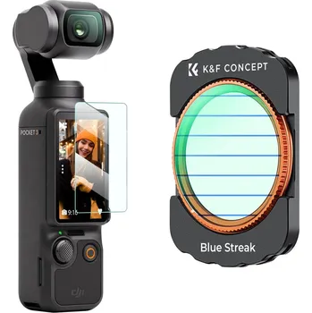 K&F DJI Osmo Pocket 3 Magnetic Blue Streak Filter