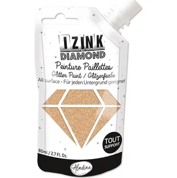 Speciální výtvarná barva Aladine Diamantová barva Aladine Izink Diamond, 80 ml - or pastel, pastelová zlatá