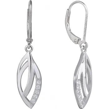 Náušnice Bealio BEALIO Stříbrné náušnice VISACÍ kapka 03-04598-2514