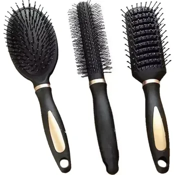 hřeben HairComb sada antistatických kartáčů na vlasy Béžová