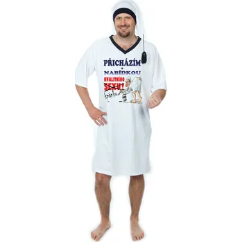 DIVJA Přicházím s nabídkou bílá, XL