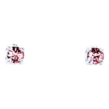 Náušnice Stříbrné náušnice Swarovski light rose - NŠ1339 (Stříbrné náušnice Swarovski )