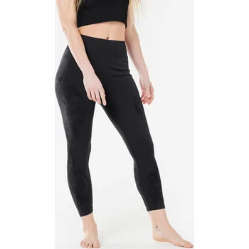 Dámské legíny KIMJALY Dámské 7/8 legíny na dynamickou jógu bezešvé XS ČERNÁ