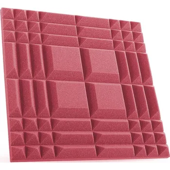akustická pěna Mega-acoustic Akustická pěna combo A červená 50x50x4 cm