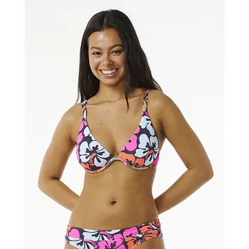Dámské plavky Plavky Rip Curl HIBISCUS HEAT D-DD BALCONETTE Multico velikost XL