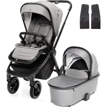 Kočárek ZOPA kombinovaný kočárek set Move Cross 3 + korba Move Xl + adaptéry Metal Grey