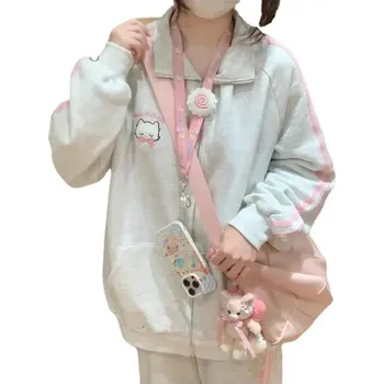 Dámská mikina Dámská mikina se zipem Hello kitty Barva: Šedá, Velikost: S