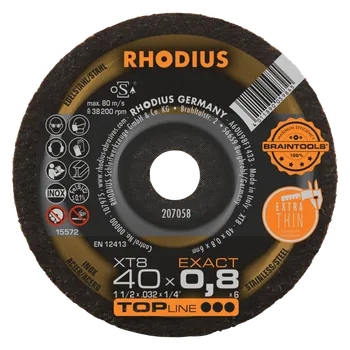 Řezný kotouč RHODIUS Extra tenký mini řezný kotouč XT8 EXACT MINI 40 x 0,8 x 6,00 TOPline