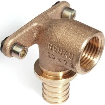 rozdělovač topení Rehau RAUTITAN RX nástěnka 16-Rp1/2" krátká, vnitřní závit, lisovací, voda, bronz