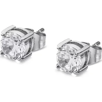 Náušnice Ocelové náušnice pecky se zirkonem bílá | Elegantní design | Kvalitní zpracování | Dámské naušnice | Dámské šperky | ROMERO chirurgická ocel, zirkon