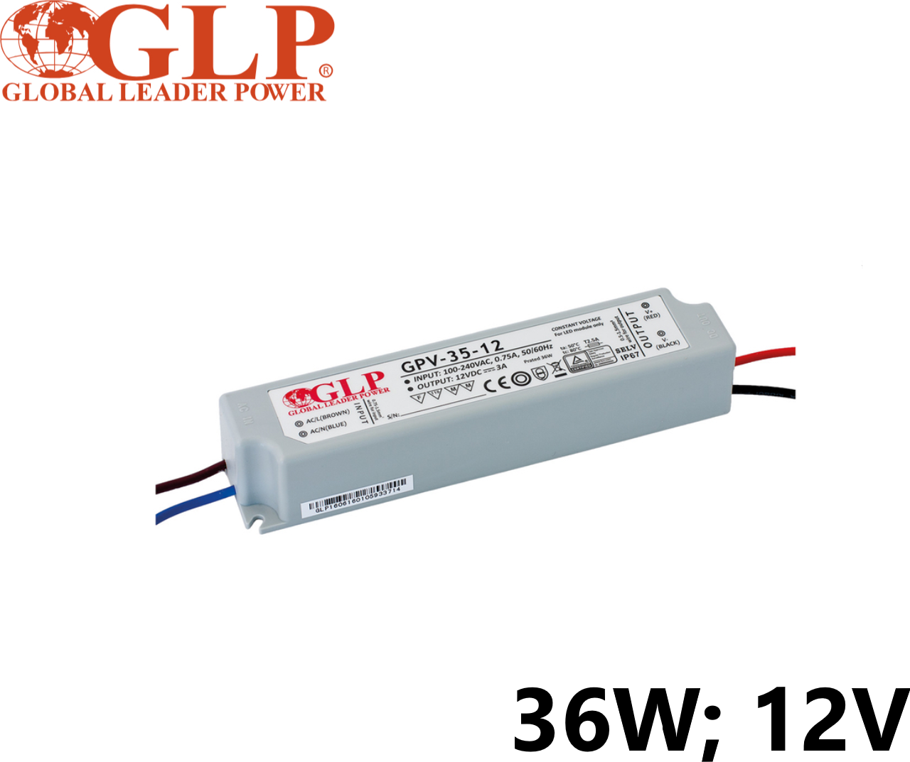 Zdroj konstantního napětí GPV 36W; 12V