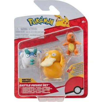 Figurka Jazwares Pokémon akční Charmander, Galarian Darumaka a Psyduck 5 cm