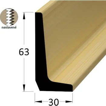 Podlahová lišta - P 6330 SM /240 nast.