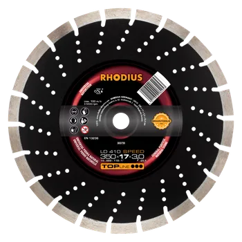 Řezný kotouč RHODIUS Diamantový řezný kotouč LD410 SPEED 350 x 17,0 x 3,0 x 25,40* TOPline