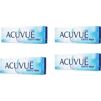 Kontaktní čočky Johnson & Johnson Acuvue Oasys Max 1-Day (30 čoček) výhodné balení 4 krabiček Dioptrie - sph: +2,50, Průměr - DIA: 14,3, Zakřivení - B.C.: 8,5