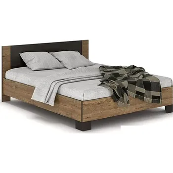 Postel Nejlevnější nábytek Nodulosa 160 × 200 cm, dub april/wenge