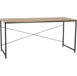 Psací stůl MELLORA 150x60 cm, lamino barva dub, kov černý lak