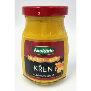 Hořčice Avokádo, Křen hořčicový s medem 175g sklo