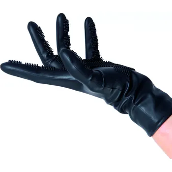 Silikonové rukavice na barvení vlasů Sibel - 1 pár (0970010) + dárek zdarma