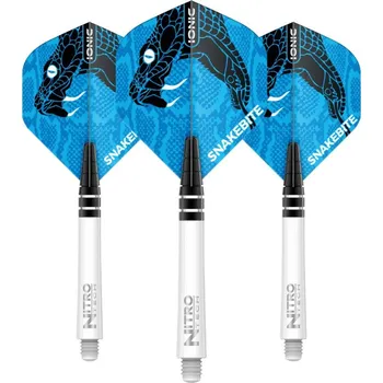 Příslušenství pro šipky Red Dragon Sada letek a násadek - Peter Wright Snakebite Combo - Blue