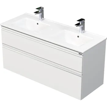 Koupelnový nábytek Brave - spodní skříňka pod umyvadlo 120 cm, 2 zásuvky, závěsná BR 120D 2Z